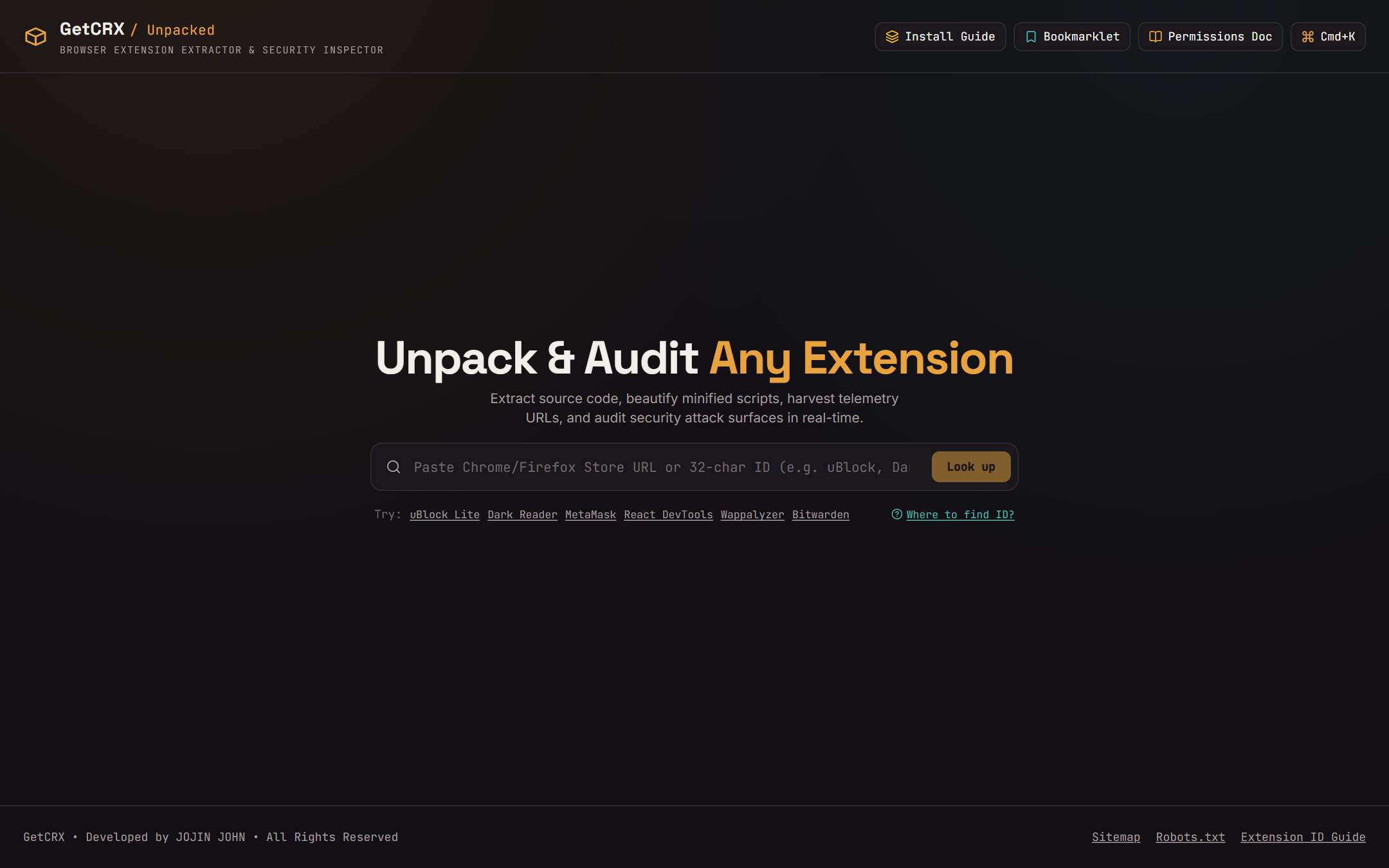 CRX Extractor real-time live preview