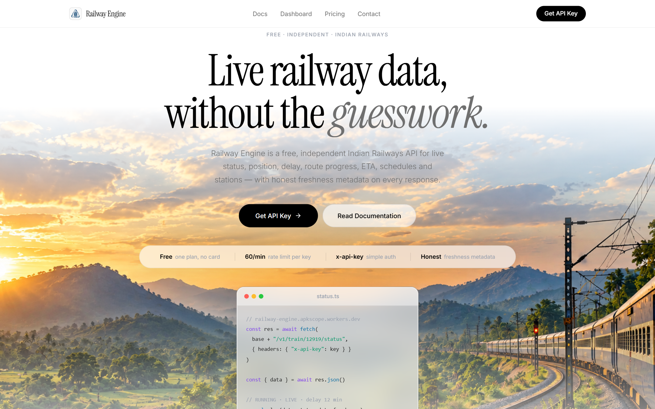 Railway Engine real-time live preview